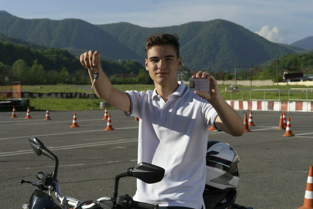 zdany egzamin na motocykl